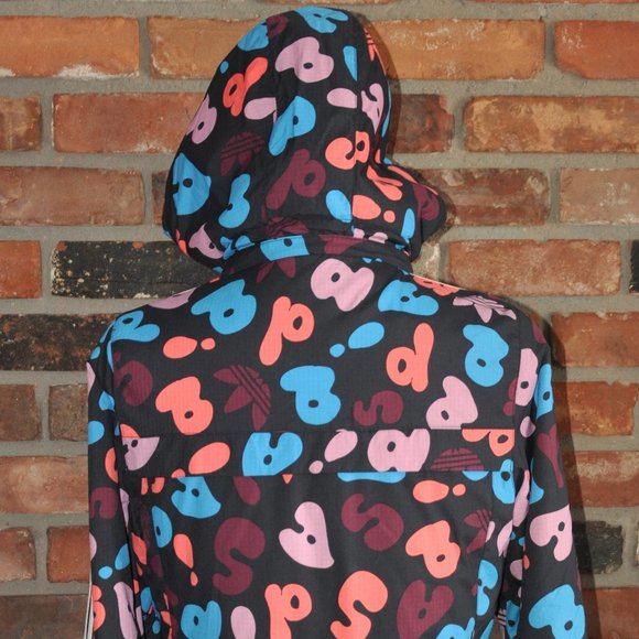 Adidas Trefoil 2011 ST Kurtka, Multi Color Letters Print, Coat Jacket. Small - Picture 7 of 12